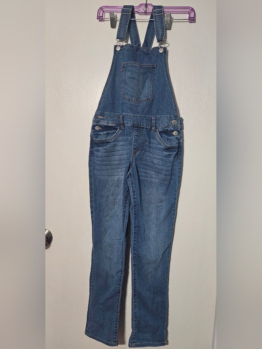Levis Denim Overalls with Front Bib Pocket - Blue